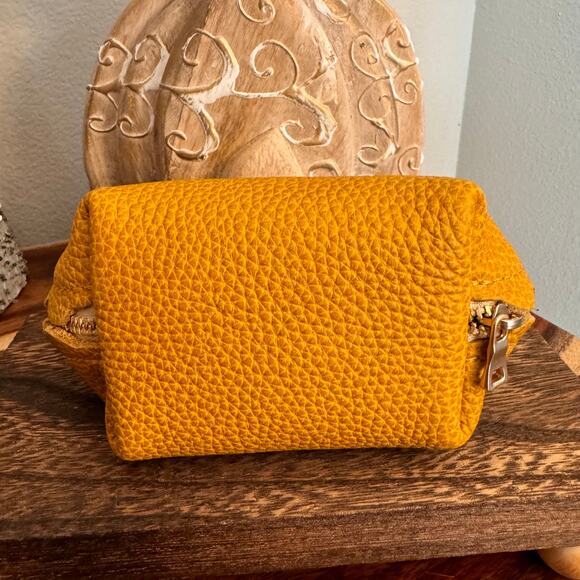 Portland Leather Marigold Pouch SUNSHINE PLG FAST SHIP Leather Purse Organizer - Picture 5 of 6